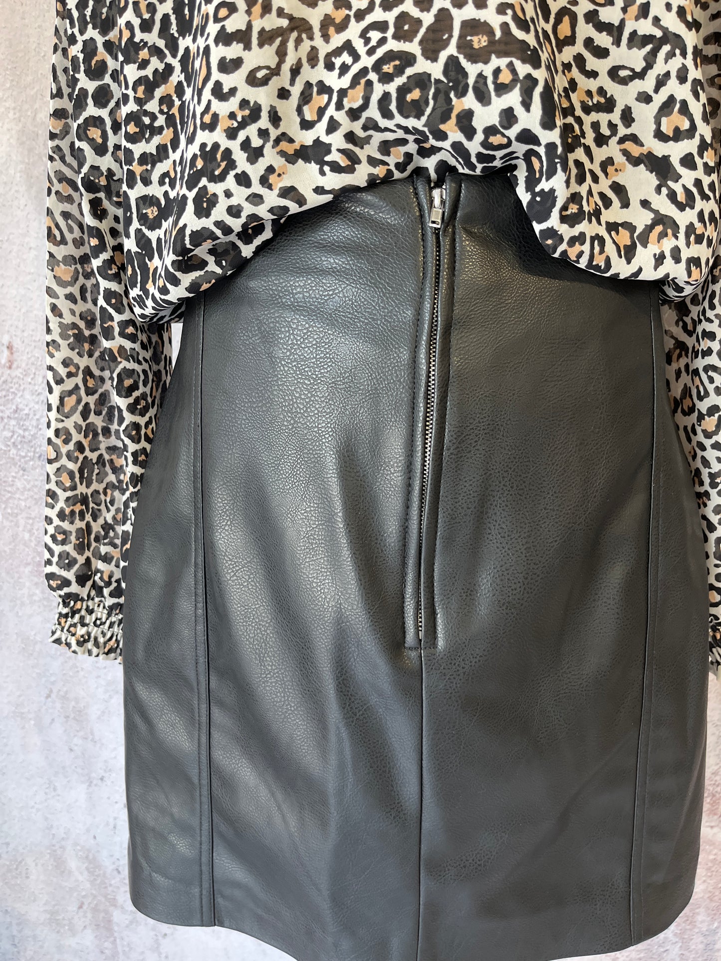 Lederrock H&M // Größe 44